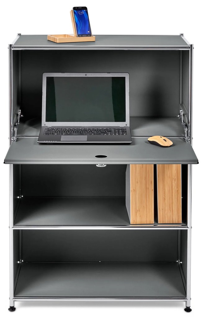 Kovová skrinka »CN3«, sivá