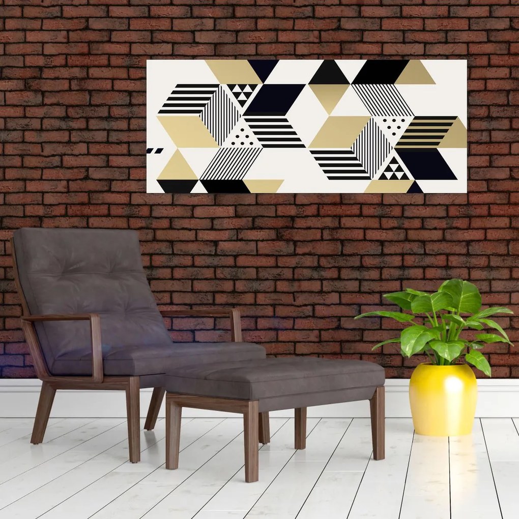 Obraz - Geometrické tvary N⁰1 (120x50 cm)