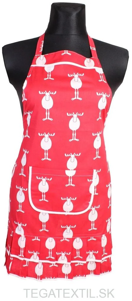 Zástera na traky bavlnená Vianočná sobiky