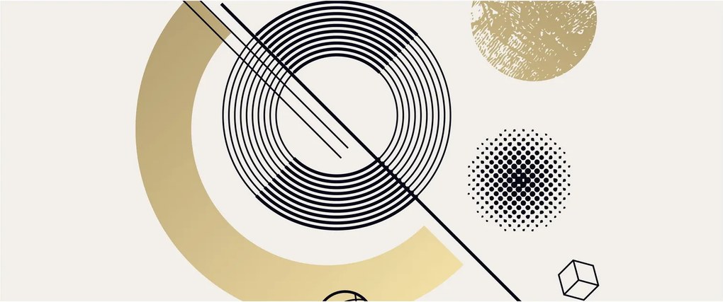 Obraz - Geometrické tvary N⁰2 (120x50 cm)