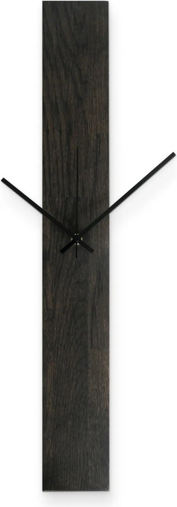 SENTOP | Elegantné drevené nástenné hodiny čierny I SENTOP MAS019-OSMO-3169-SILVER-60x8 analógové