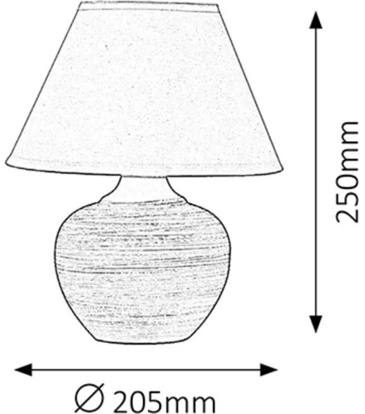 Rabalux 4391 - Stolná lampa MOLLY E14/40W