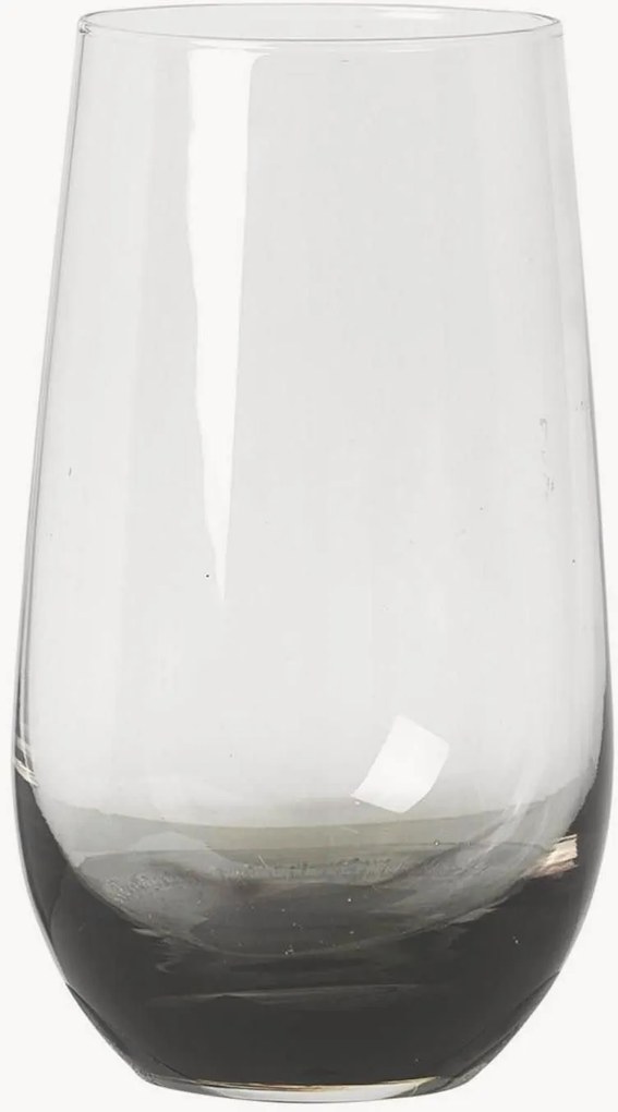 Ručne fúkaný pohár na vodu Smoke