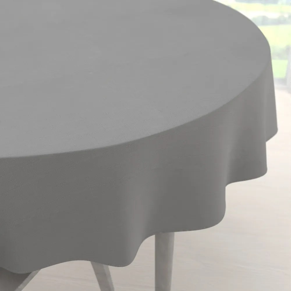 Biante Teflónový okrúhly obrus - Paris TF-019 Sivý Ø 150 cm