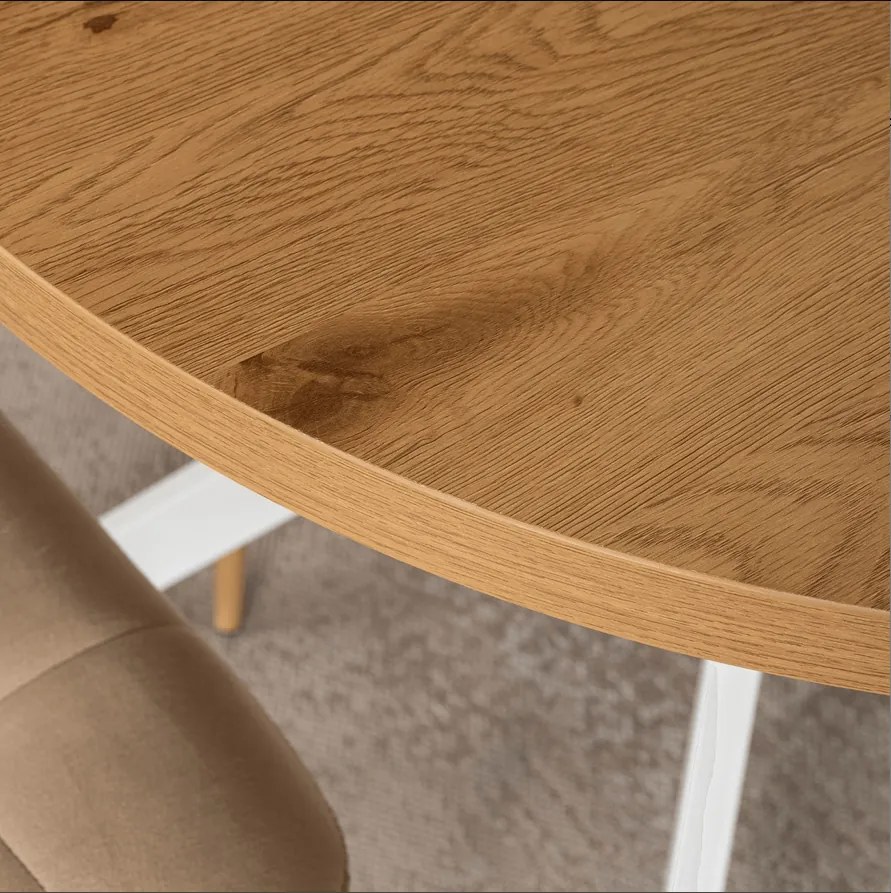 Stôl RENO 90–190 cm Dub Zlatý/Biely