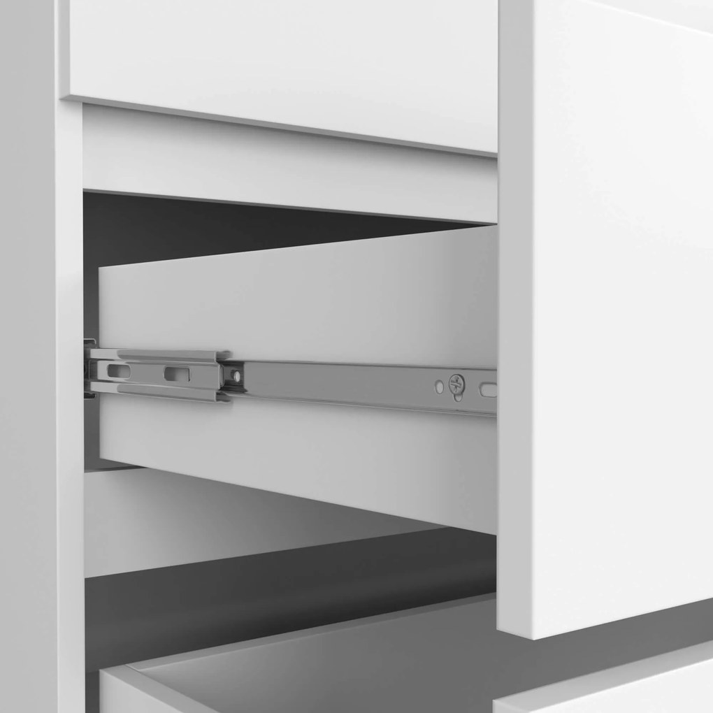 Komoda Rollo V 160 cm biela matná