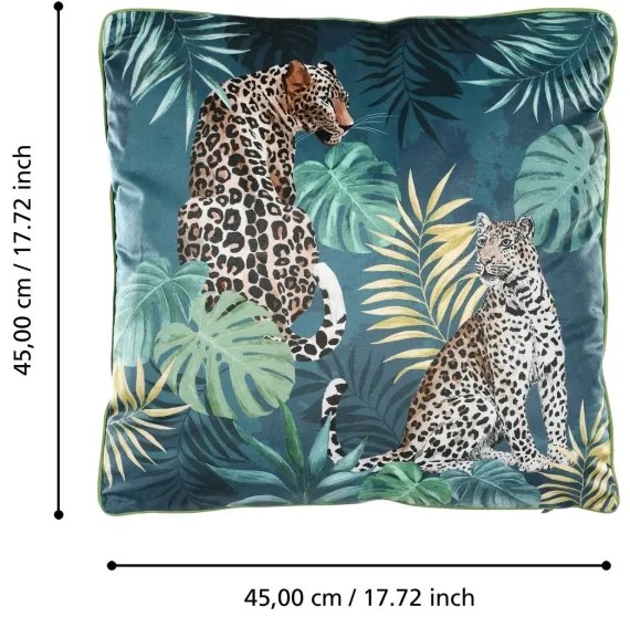 Eglo 420276 - Dekoračný vankúš MOBARA 45x45 cm zelená