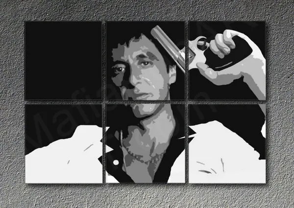 Ručne maľovaný POP Art obraz Scarface - AL PACINO | rôzne rozmery