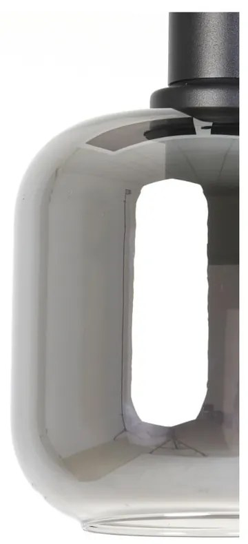 Sivé stropné svietidlo so skleneným tienidlom ø 21 cm Lekar - Light & Living