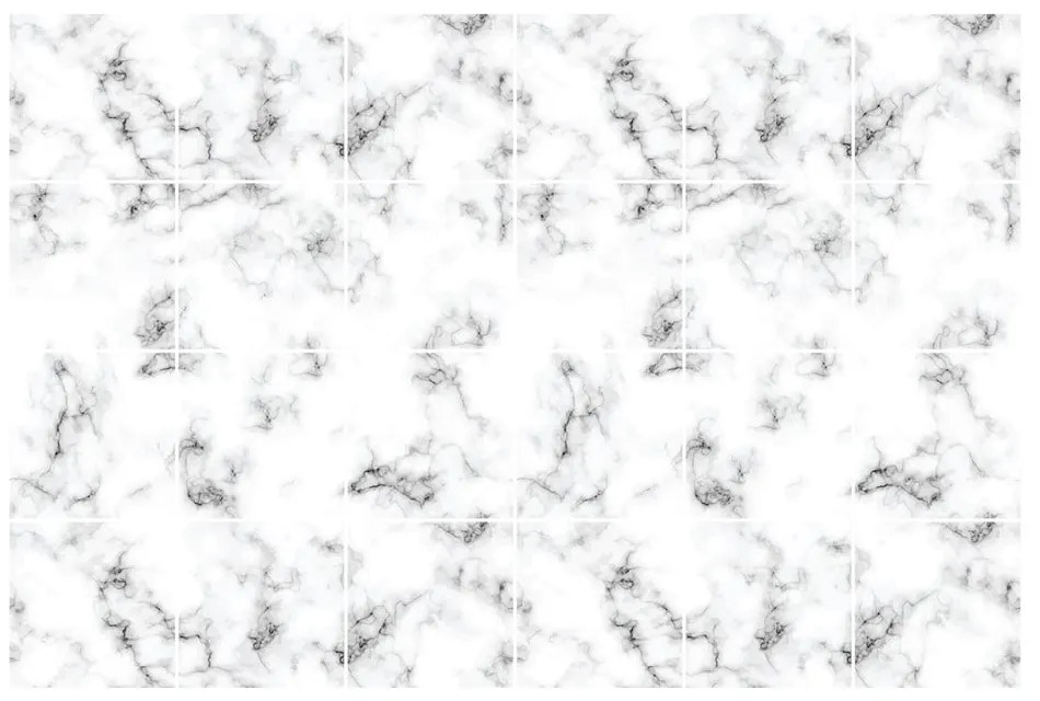 Samolepky na kachličky 24 ks 10x10 cm Marble – Ambiance