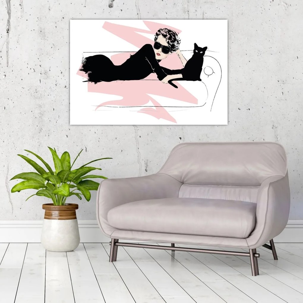 Obraz - Fashion lady (90x60 cm)