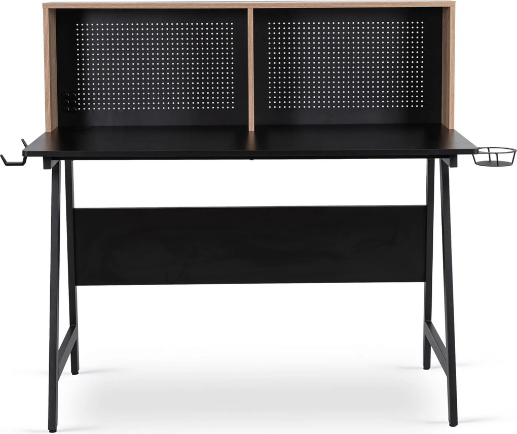 PROXIMA.store - Industriálny písaci stôl ICE FARBA: hnedá