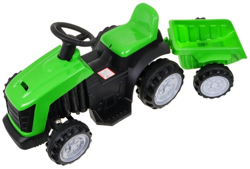 Ramiz Elektricky Elektrický traktor s vlečkou - zelený - motor - 1 x 25W - batéria - 6V/4,5Ah - 2022