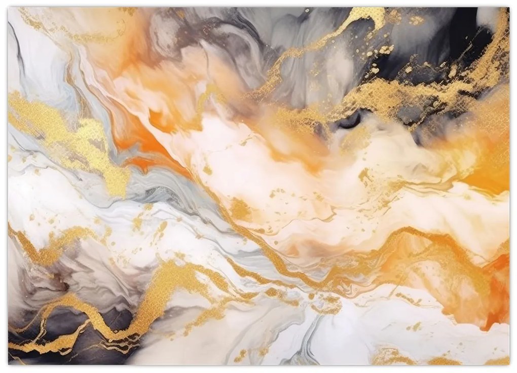 Sklenený obraz - Mramorované pozadie (70x50 cm)