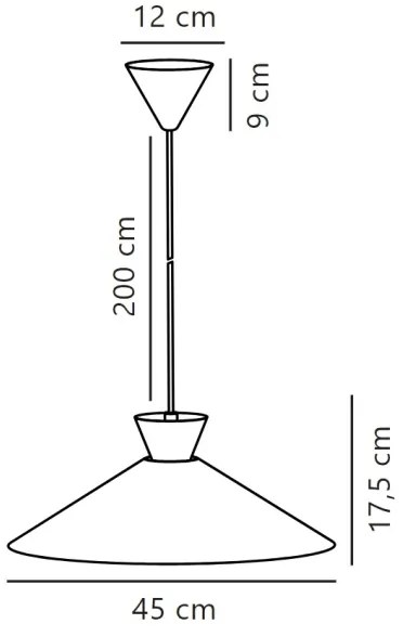 Nordlux - Luster na lanku DIAL 1xE27/40W/230V pr. 45 cm biela