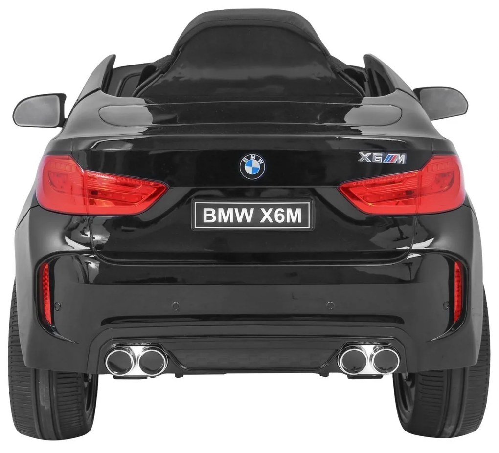 RAMIZ ELEKTRICKÉ AUTÍČKO BMW X6 - LAKOVANÉ - ČIERNE - MOTOR 2X45W - BATÉRIA - 2 x 6V/7Ah - 2023
