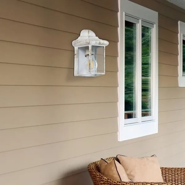 Rabalux 8753 - Vonkajšie nástenné svietidlo NORVICH 1xE27/60W/230V IP43 biela