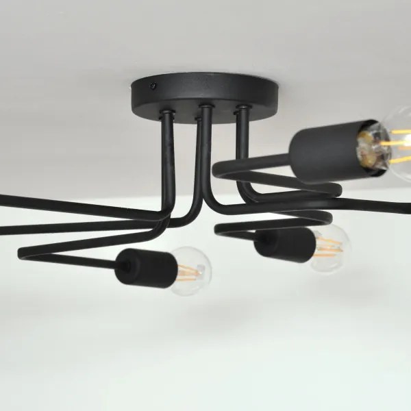 LED Prisadený luster TUBE 6xE27/15W/230V