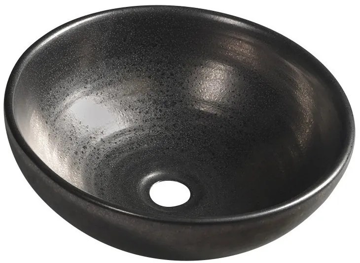 Sapho Sapho, ATTILA keramické umývadlo, priemer 43cm, metalická meď, DK010