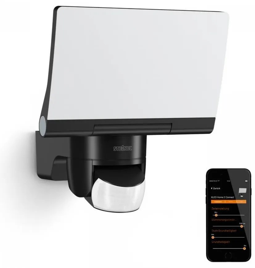 Steinel 065447 - LED Reflektor so senzorom XLED HOME LED/13,5W/230V IP44 čierna