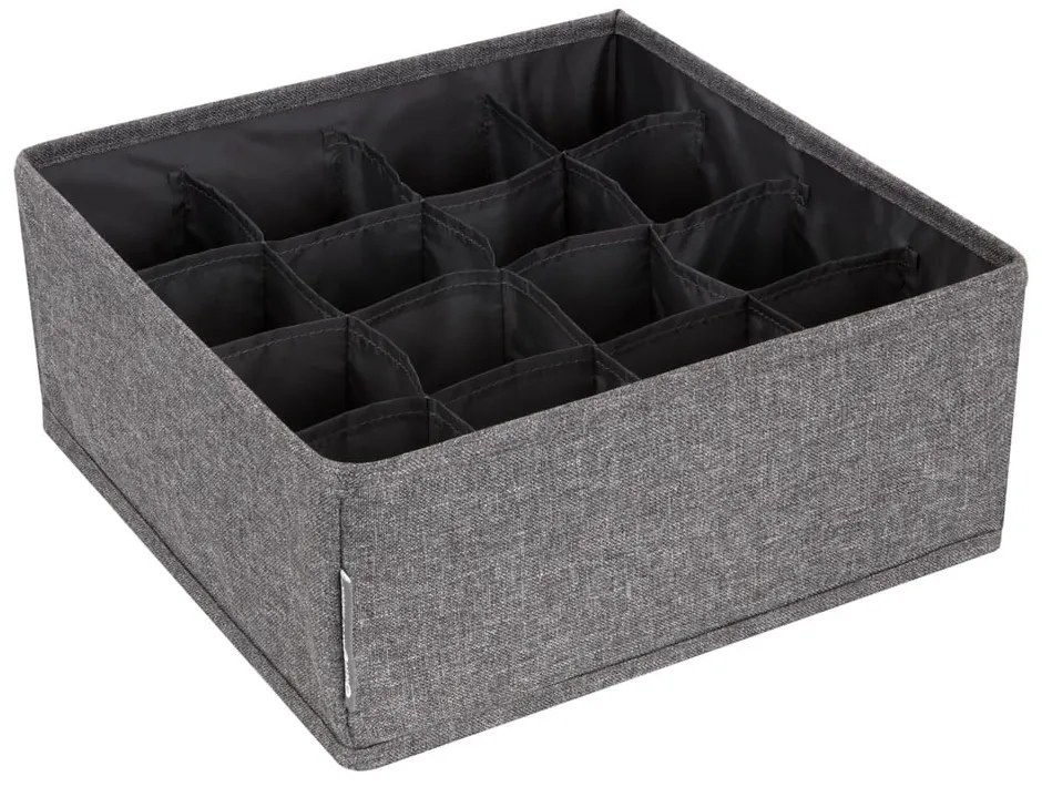 Sivý organizér do zásuvky s 16 priehradkami Bigso Box of Sweden Drawer