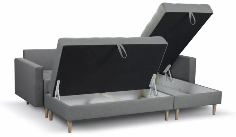 Furniture Sobczak Rohová sedacia súprava Pires s taburetom - Zelená