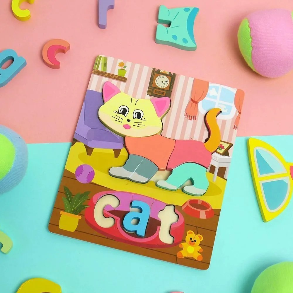 DAALO Anglické puzzle pro nejmenší - kočička - AKCE!