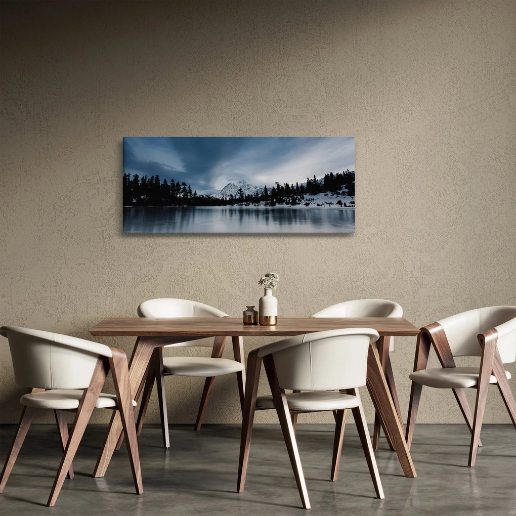 Obraz - Na zamrznutom jazere (120x50 cm)