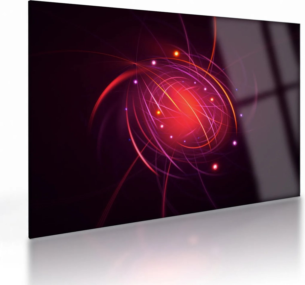 Moderný sklenený obraz abstrakcie (70x50 cm)