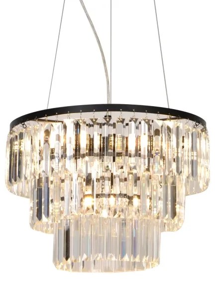 Zuma Line P17127-4 - Luster na lanku TIFANNY 4xE14/40W/230V čierna