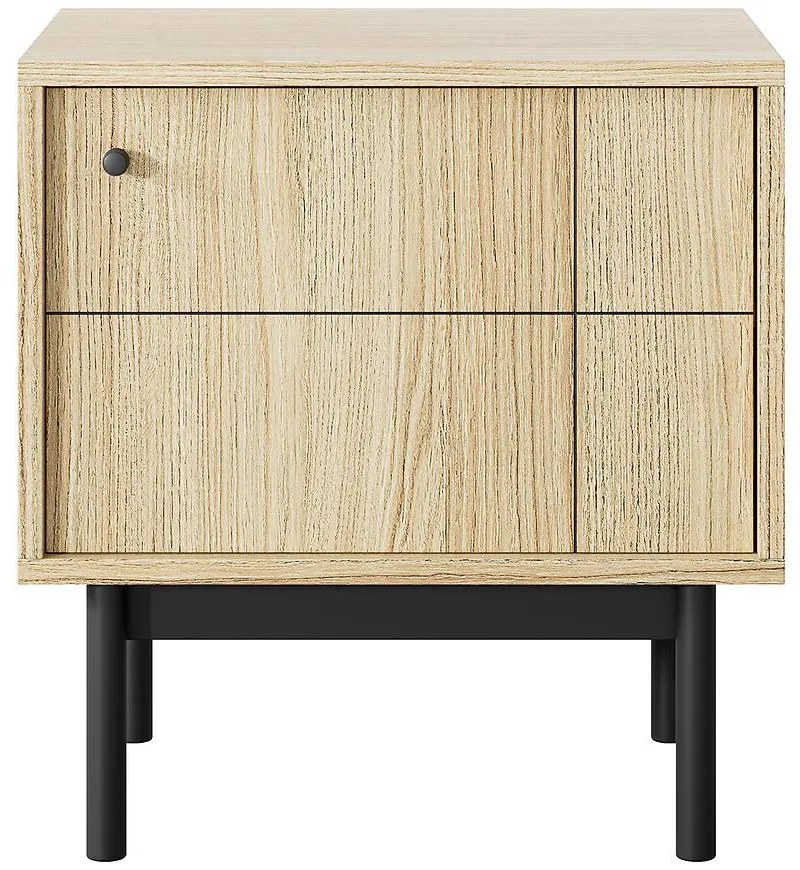 Nočný stolík Japandi S54 dub linea