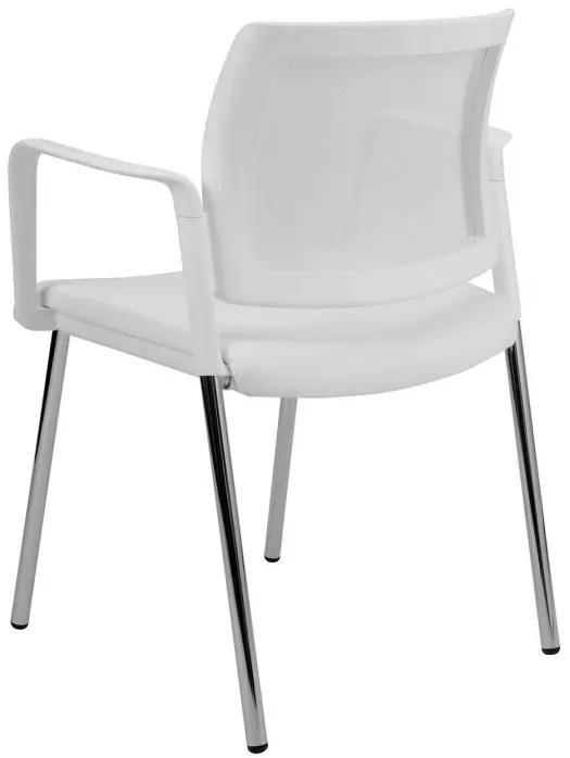 ALBA -  ALBA Konferenčná rokovacia stolička KENT PROKUR SIEŤ black &amp; white CURA, SILVERTEX