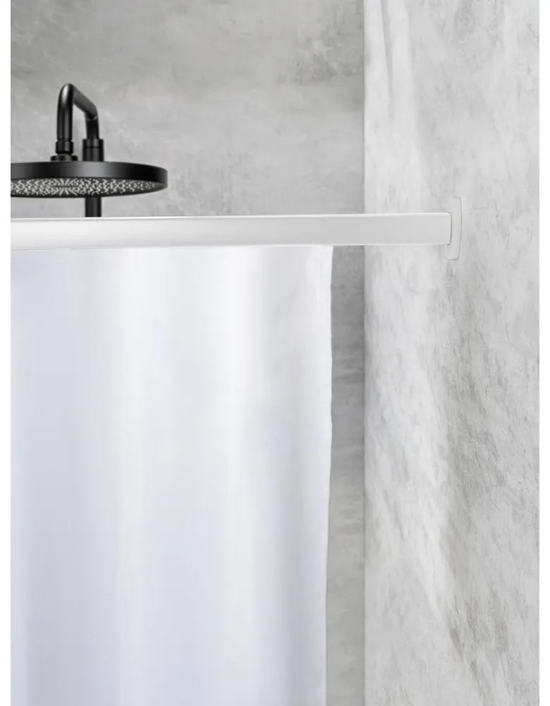 Tyč na sprchový záves v lesklo striebornej farbe Era – Wenko