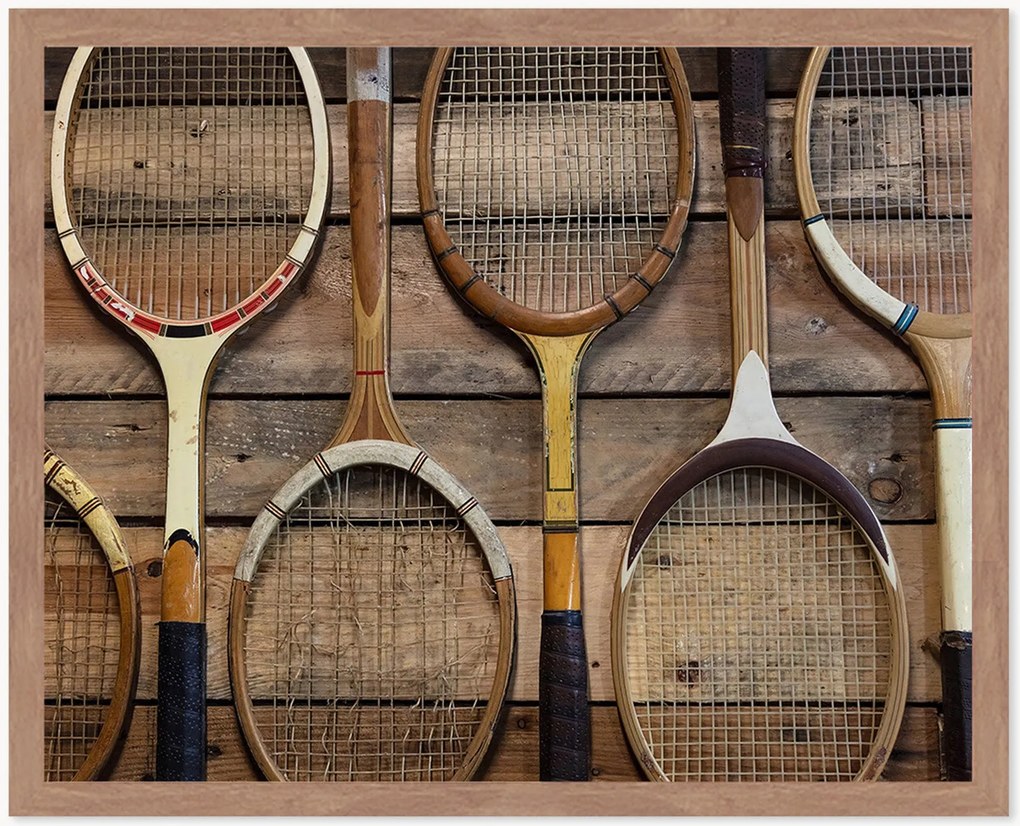 Fotografia v ráme Retro Rackets, rôzne veľkosti