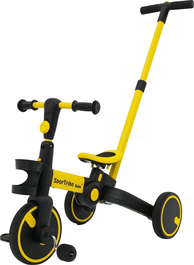 Ramiz Detský bicykel Happy Bike 3v1 Sportrike žltý