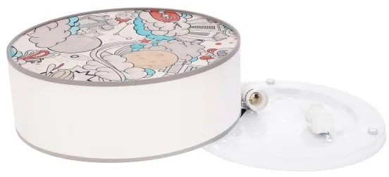 Detské stropné svietidlo KIDDY 2xE27/40W/230V biela/béžová