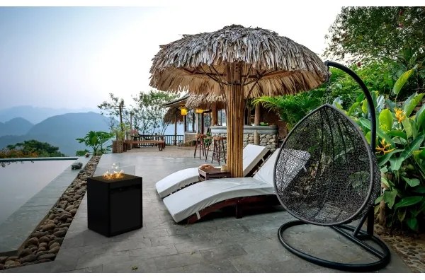 Planika Square GAS - Vonkajší plynový krb 79,7x48 cm 10kW