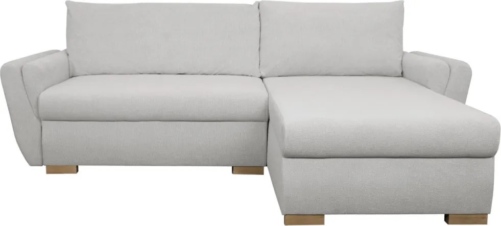 Rohová sedačka Helvetius, svetlo šedá látka