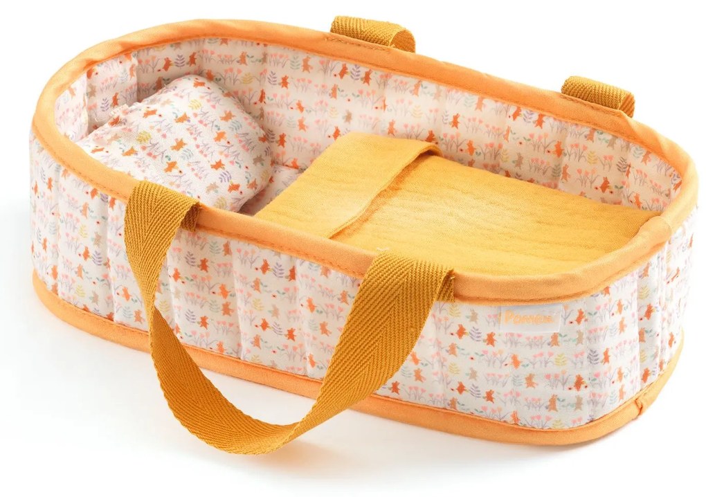 Mini Pomea – bábika Sasha v prešívanom košíku