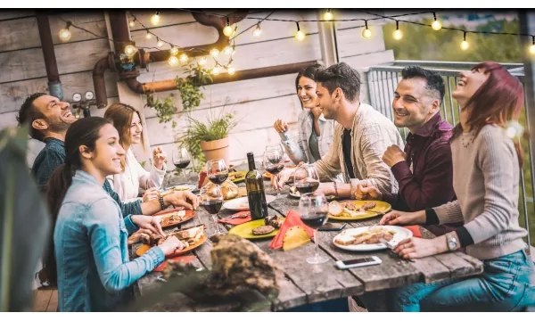 Grundig - LED stmievateľný solárny reťazec 50xLED/8 funkcií 9,35m teplá biela +