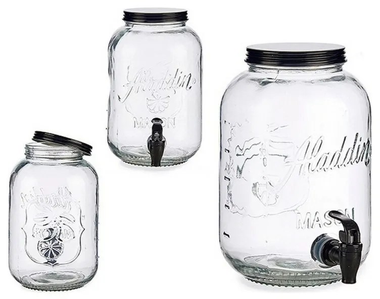 Sklenený zásobník na nápoje ALLADIN 3,8L