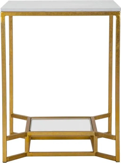 Dizajnový odkladací stolík Tamithy 47 cm zlatý