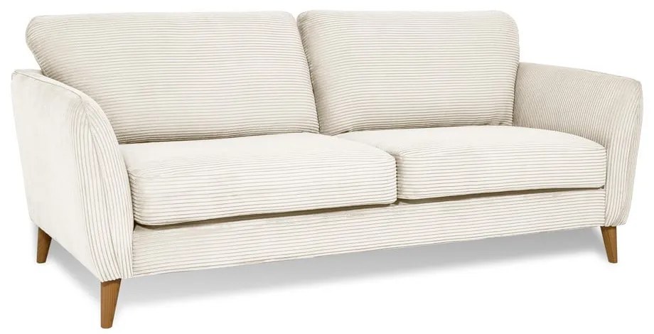 Biela menčestrová pohovka 206 cm Paris – Scandic