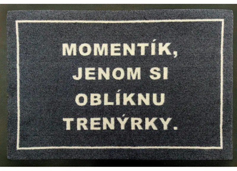 GDmats koberce Rohožka s vlastnou potlačou (logom) na mieru MK415 Velour – na von aj na doma - 60x85 cm