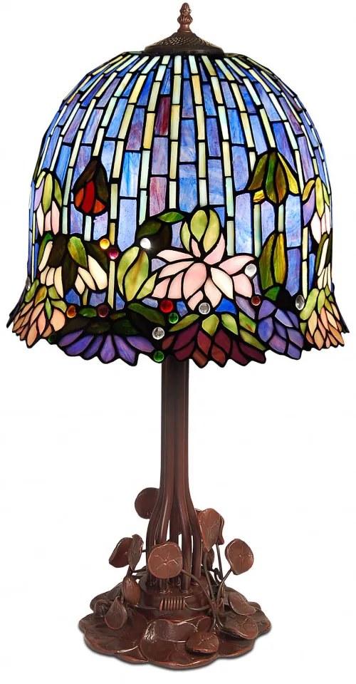 Vitrážová lampa Tiffany LOTUS 76*Ø40