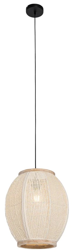 Orientálne závesné svietidlo prírodné 35 cm - Rob
