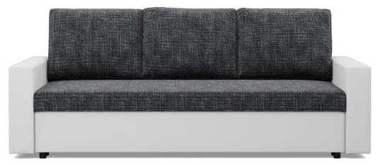 Trojmiestna rozkladacia sedačka LUNA tmavosivá / biela