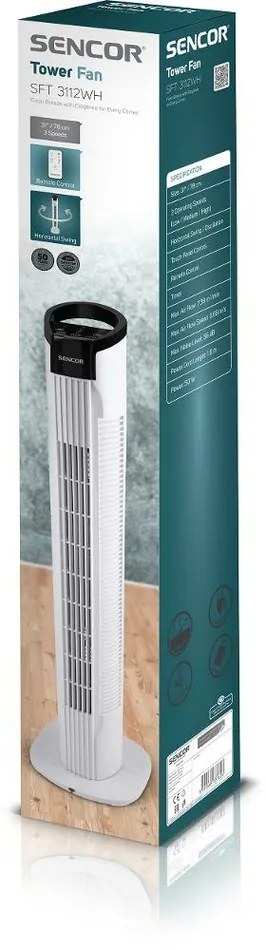 Sencor SFT 3112WH stĺpový ventilátor