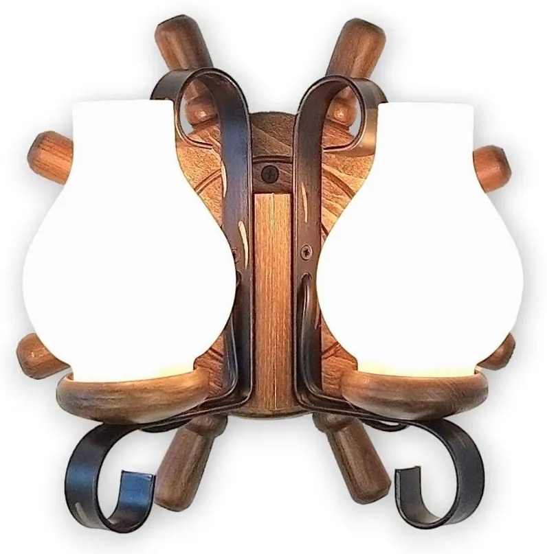 Brilagi - Nástenné svietidlo TIMONA 2xE14/40W/230V buk/orech