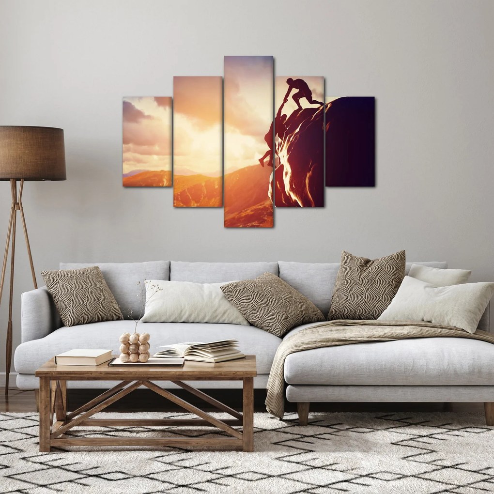 Obraz - Horolezci (150x105 cm)